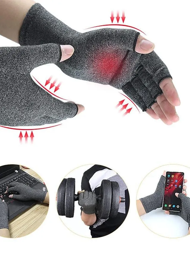 4 Colors Arthritis Gloves Touch Screen Gloves Anti Arthritis Compression Gloves Rheumatoid Finger Pain Joint Care Wrist Support Brace Hand Health Care