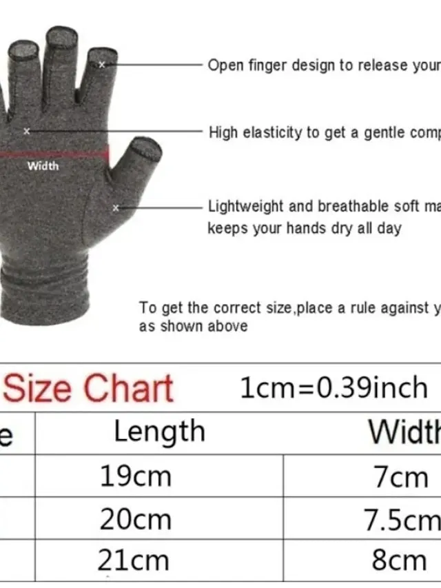 4 Colors Arthritis Gloves Touch Screen Gloves Anti Arthritis Compression Gloves Rheumatoid Finger Pain Joint Care Wrist Support Brace Hand Health Care