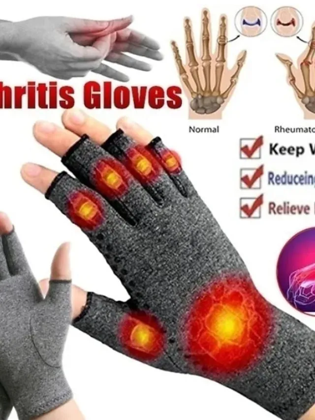 4 Colors Arthritis Gloves Touch Screen Gloves Anti Arthritis Compression Gloves Rheumatoid Finger Pain Joint Care Wrist Support Brace Hand Health Care