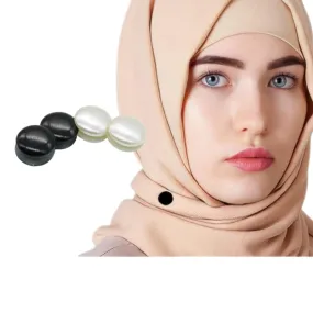 4 Pairs Hijab Magnets Magnetic Pins for Muslim Scarf Multi-Use Button Pins for Women Girls Stylish Button Magnet