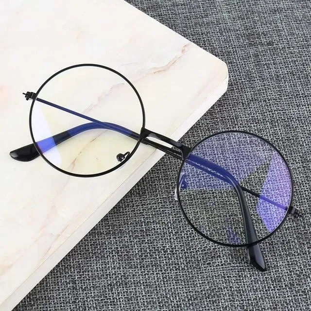 Anti Blue Light Blocking Filter Round Computer Glasses