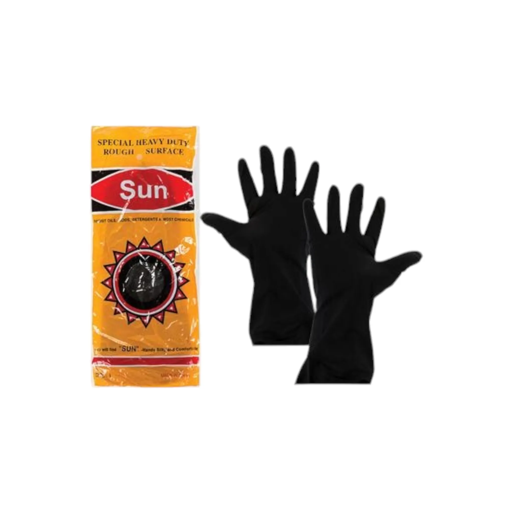 Black Latex Builder Gloves