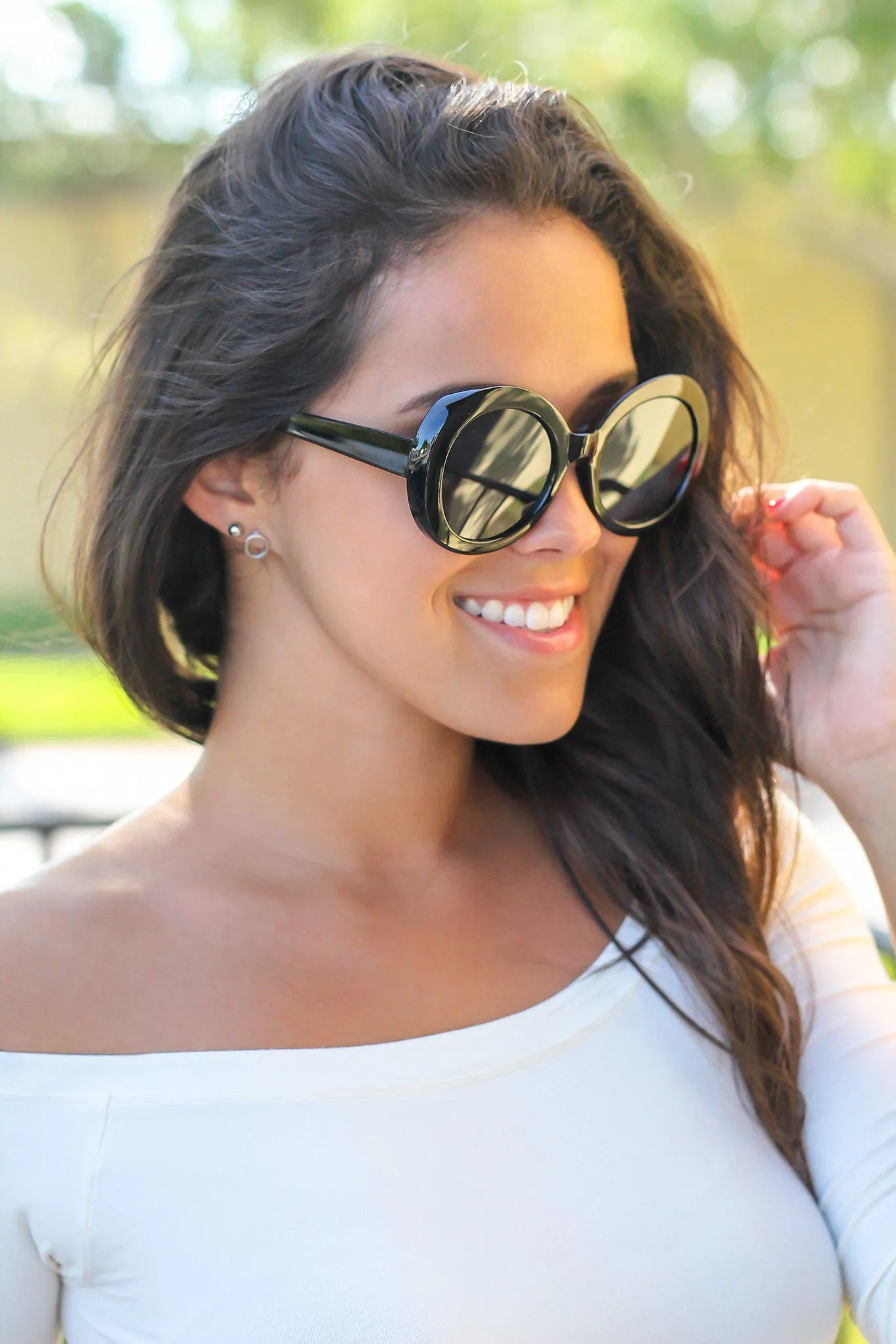 Black Round Sunglasses