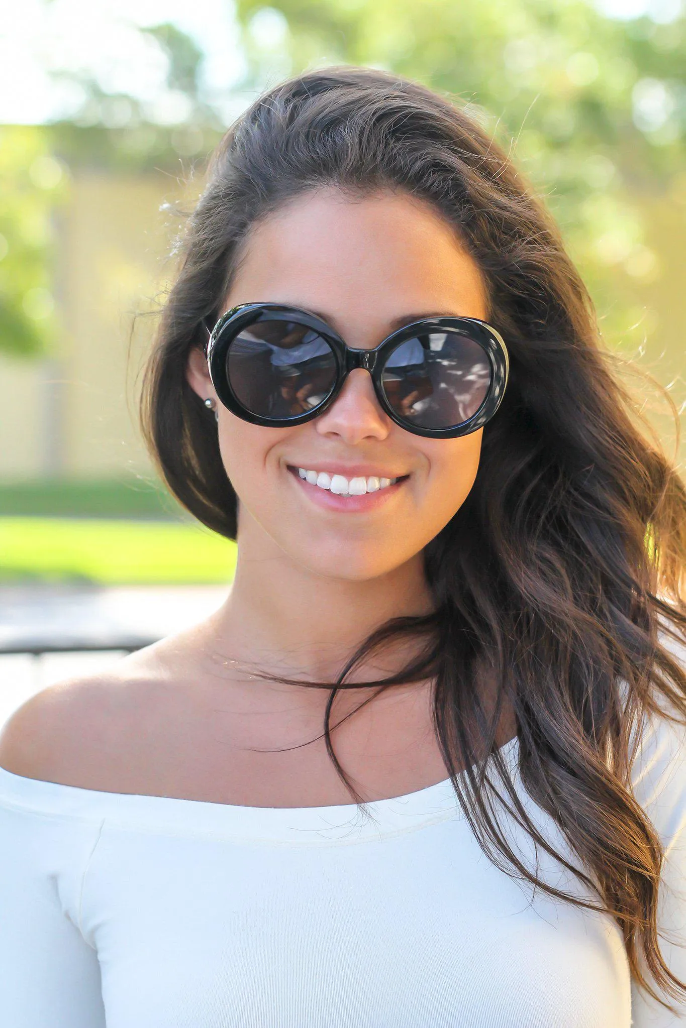 Black Round Sunglasses