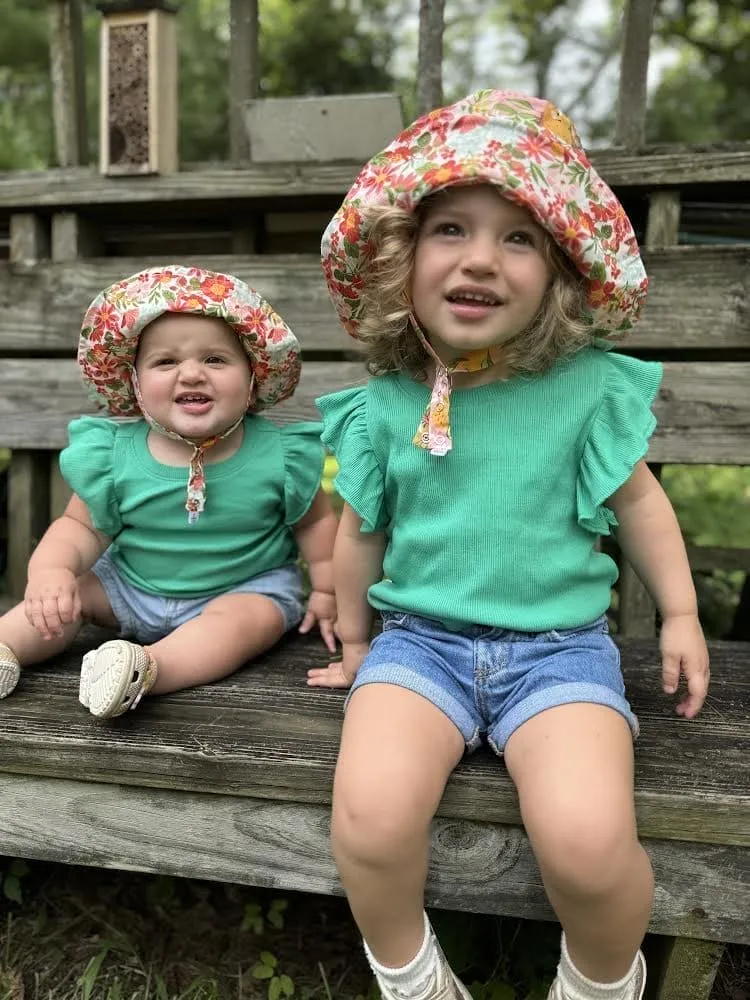 Bucket hat in Organic Strawberry Lemonade