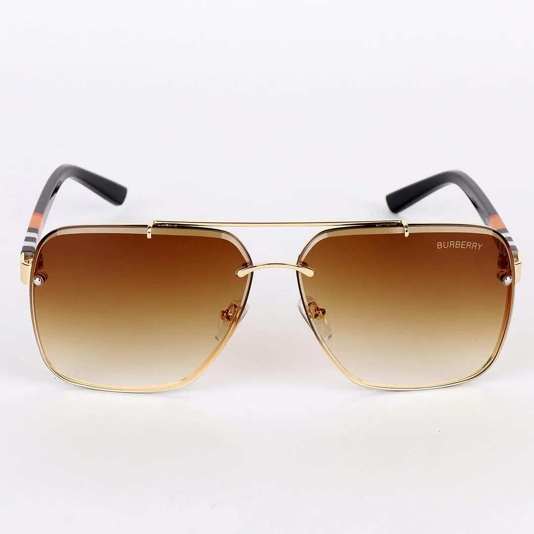 Burberry Luxury Strong Metal Frame And  Smooth Plastic Lens Sunglasses