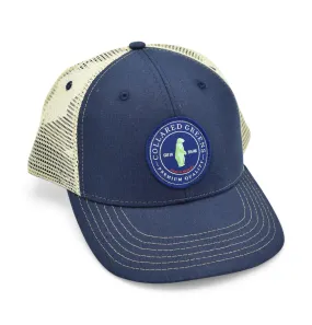 CG Logo: Badged Trucker Cap - Navy