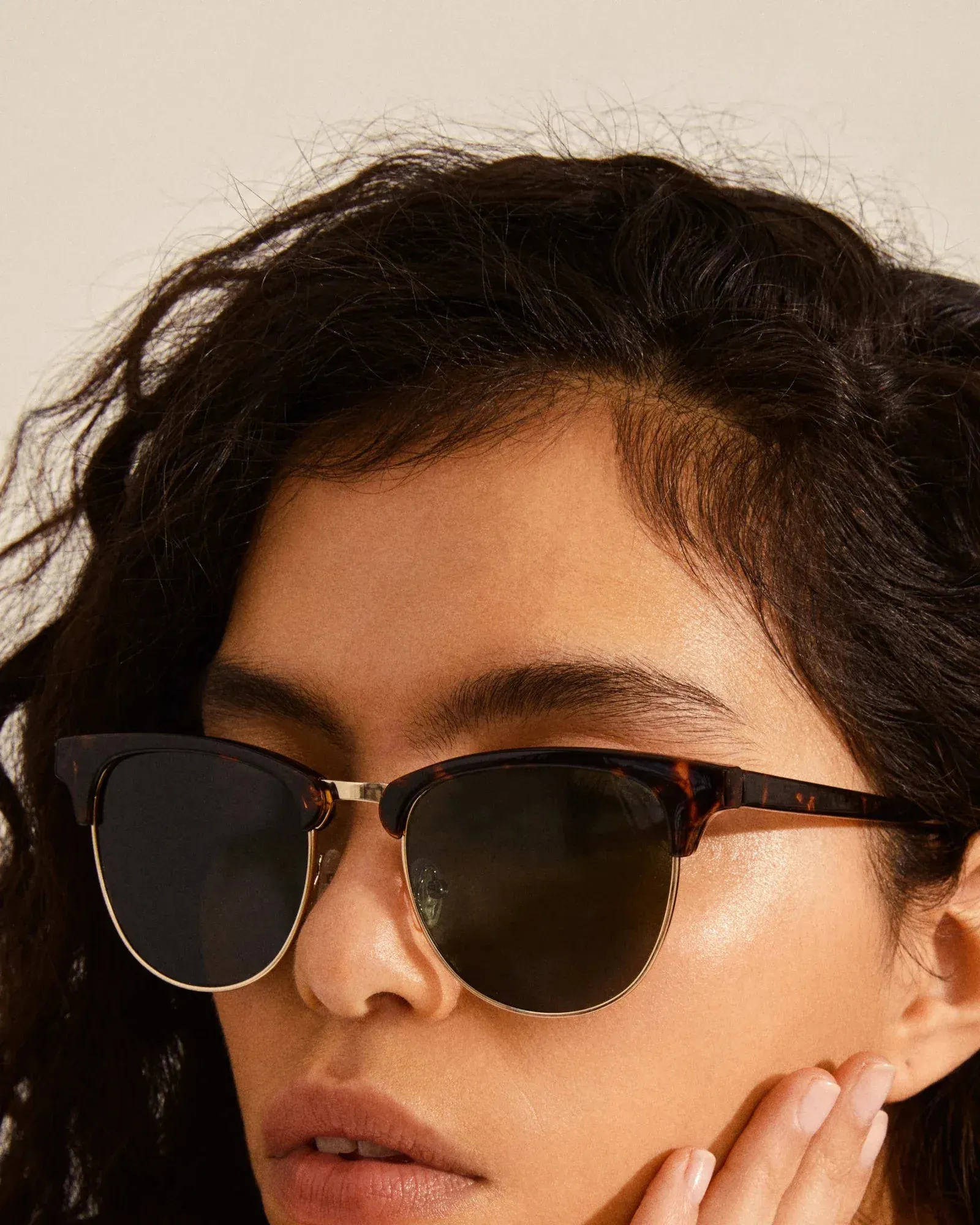 CHARLIE Retro Style Sunglasses - Brown Tortoise/Gold