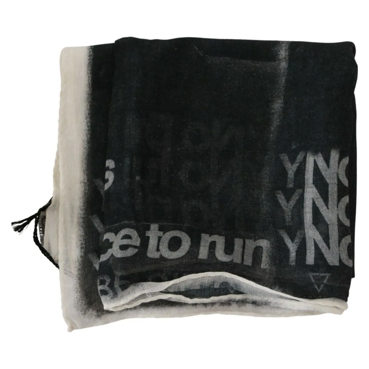 Costume National Monochrome Wool-Blend Scarf Bandana