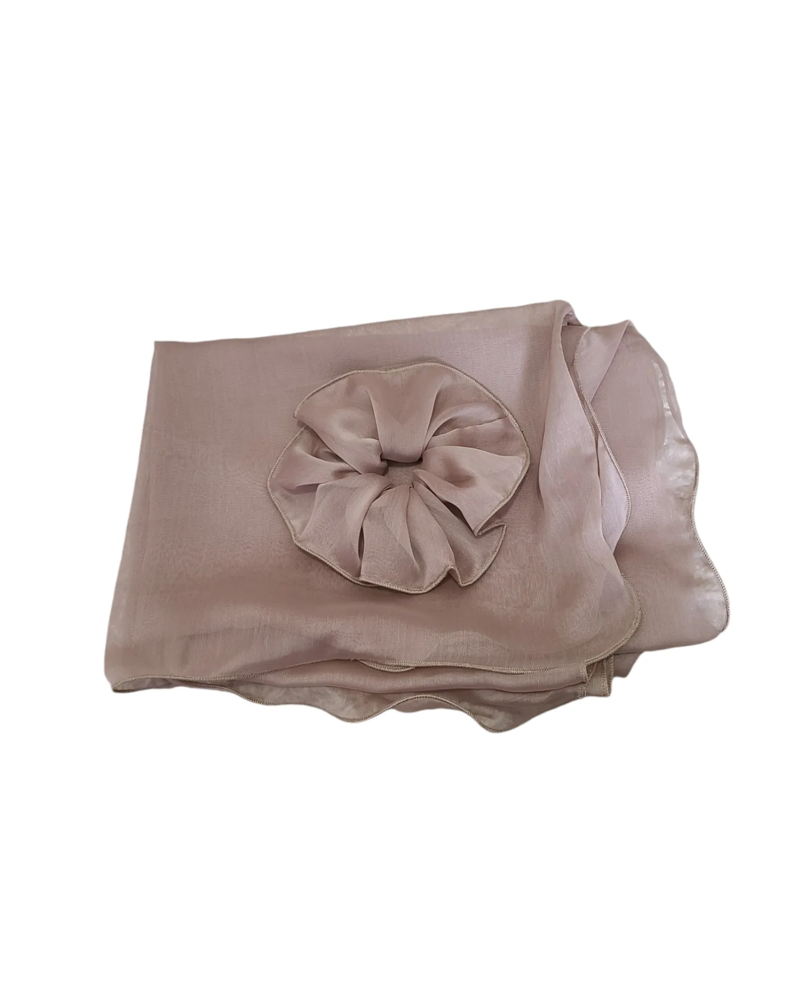 Elegant Solid Scarf With Ruffles