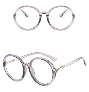 Flex Unisex Round Oversized Anti-Blue Light Glasses