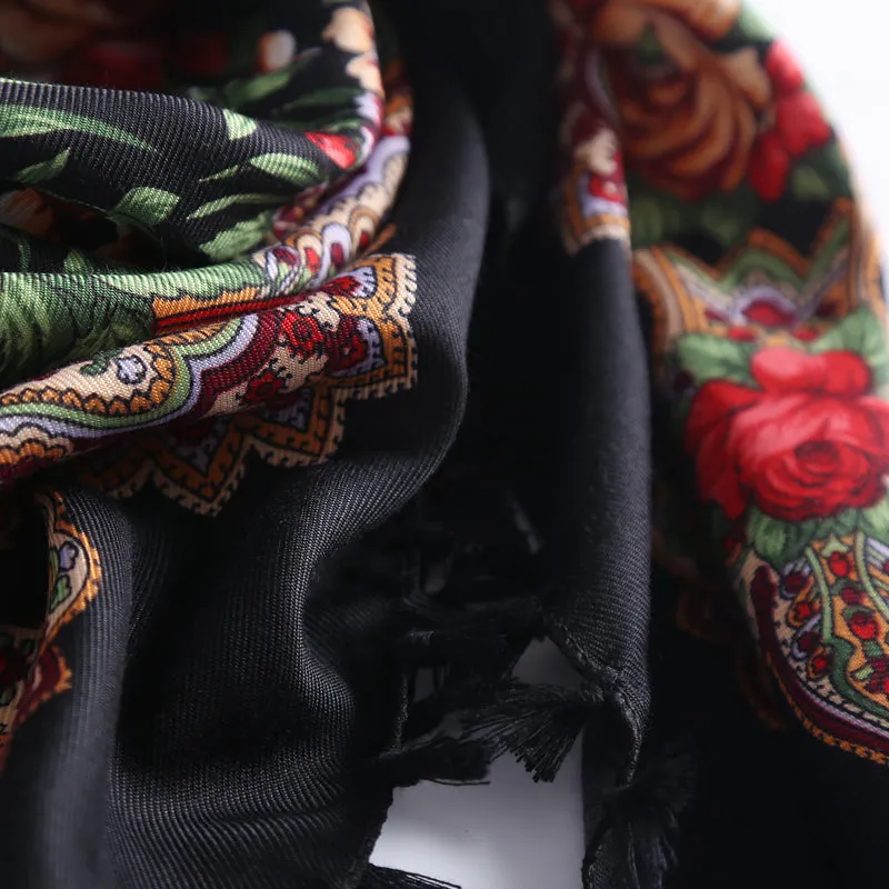 Handmade Floral Print Scarves