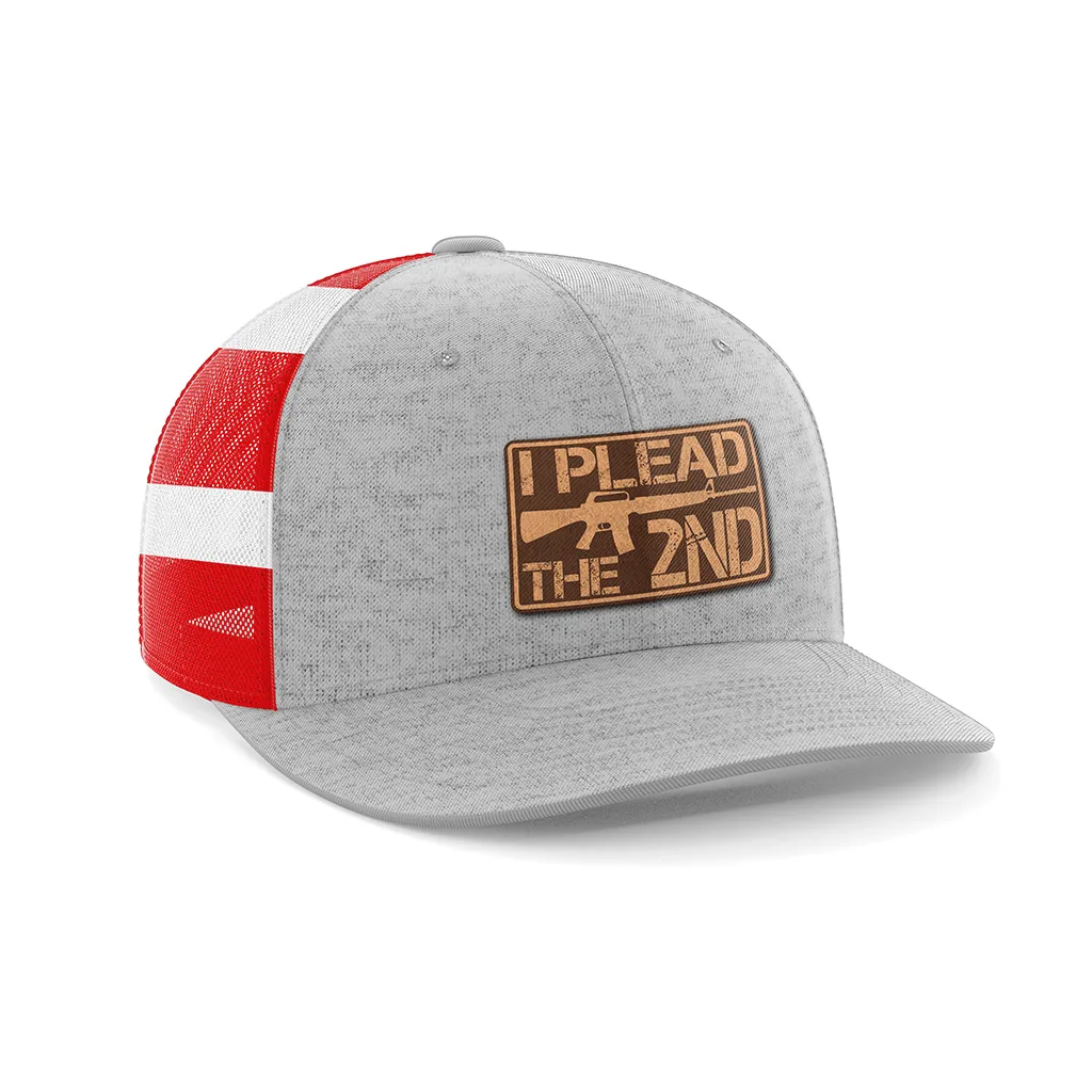 I Plead The 2nd Leather Patch Hat