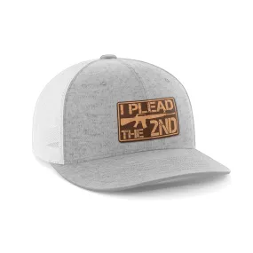 I Plead The 2nd Leather Patch Hat