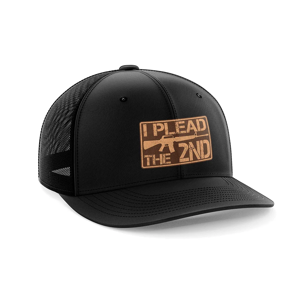 I Plead The 2nd Leather Patch Hat