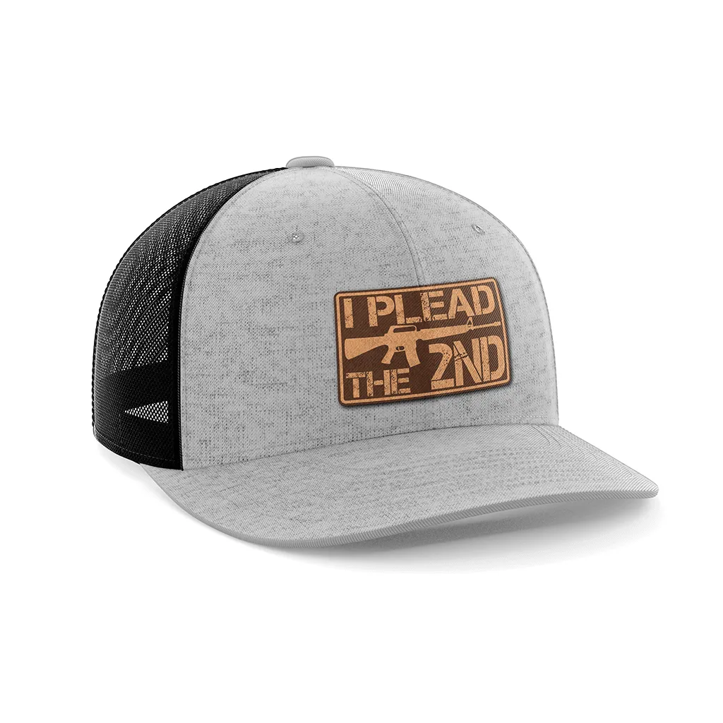 I Plead The 2nd Leather Patch Hat