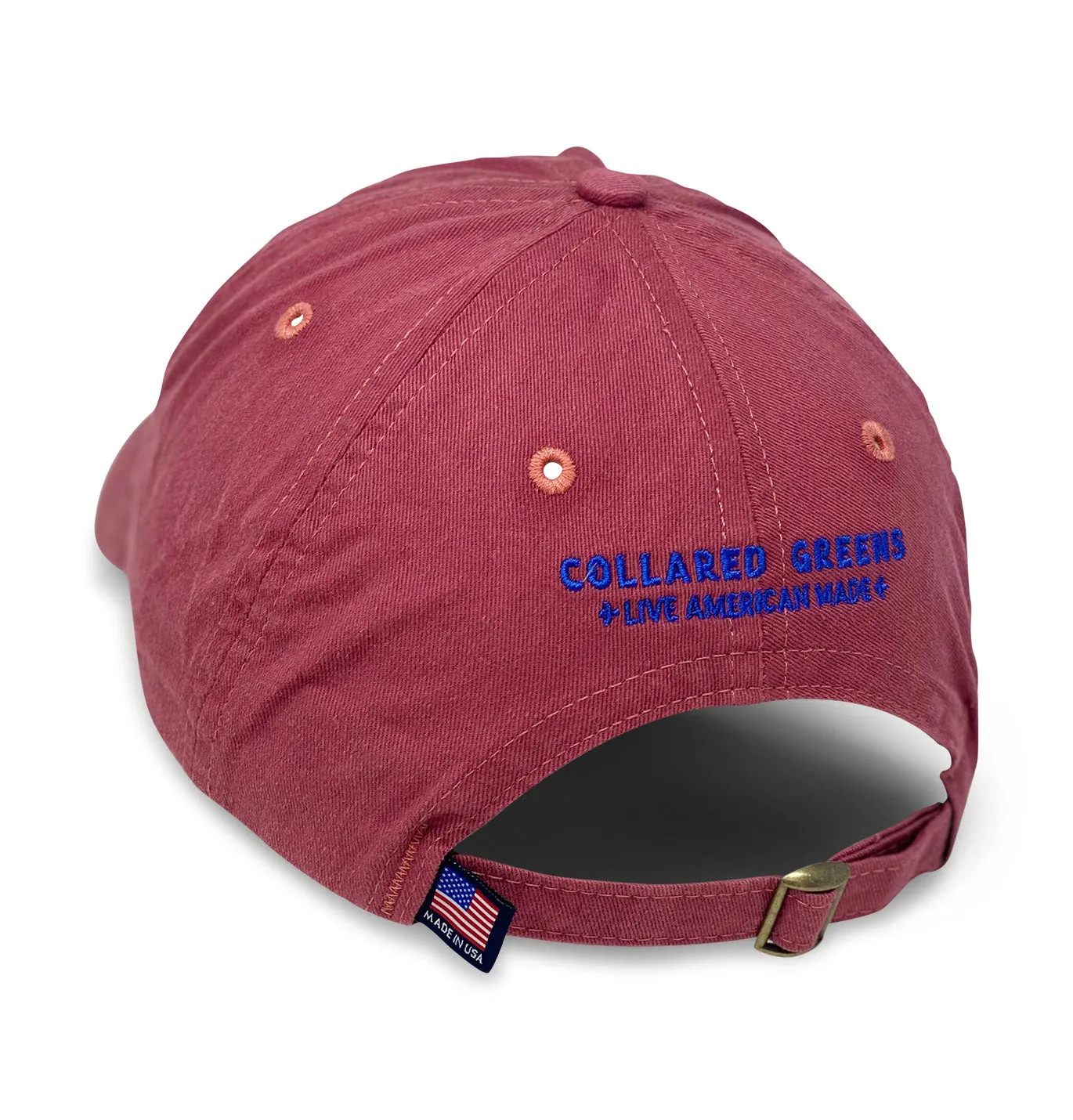 Looking Fly: Embroidered Twill Cap - Port Side Red