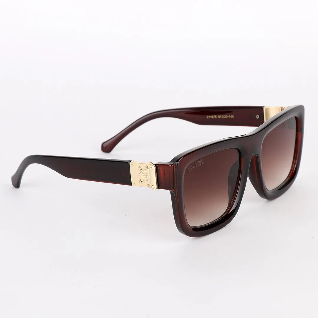 Louis Vuitton Brown Crested Square Sunglasses