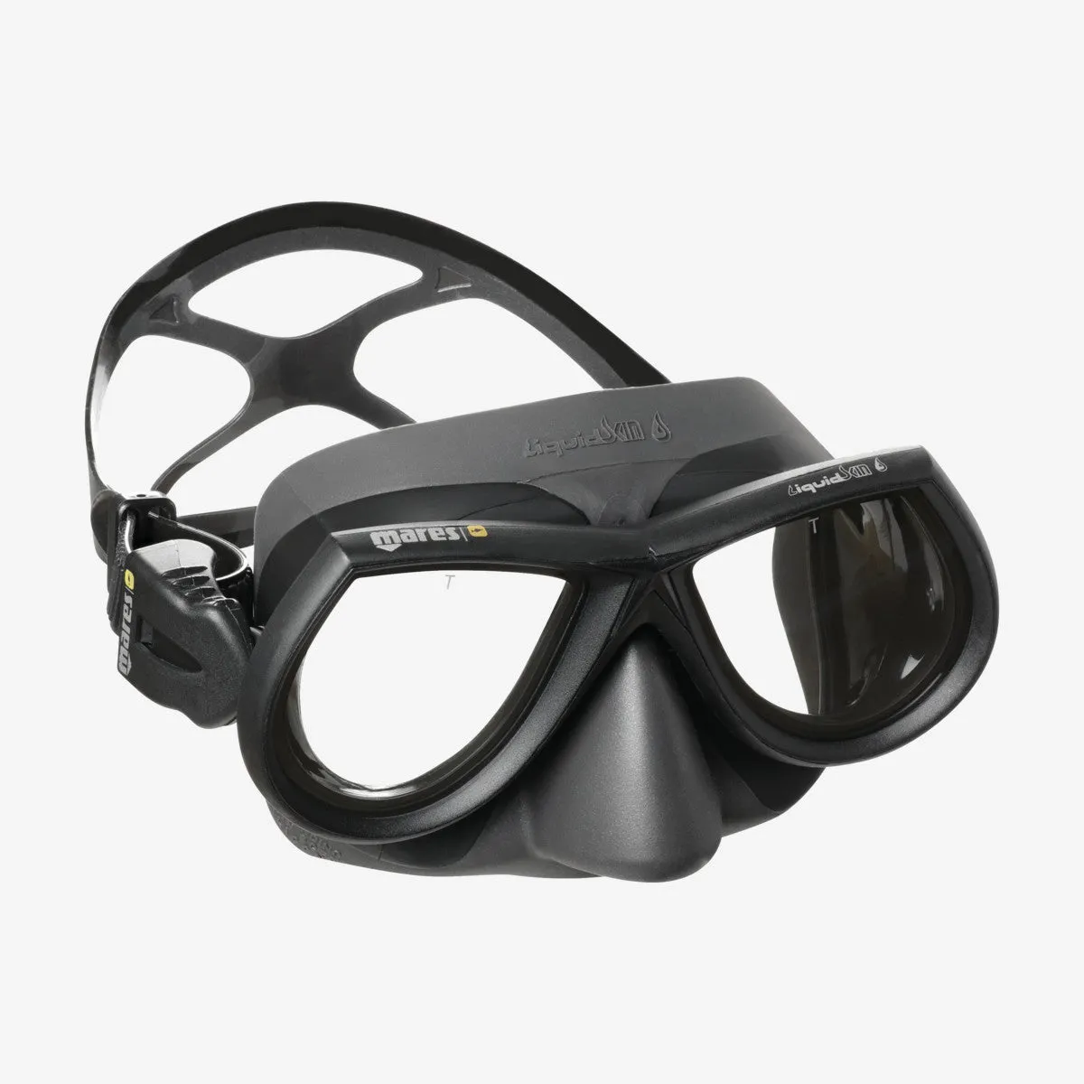 Mares Star Liquidskin Spearfishing Mask, Black/Grey