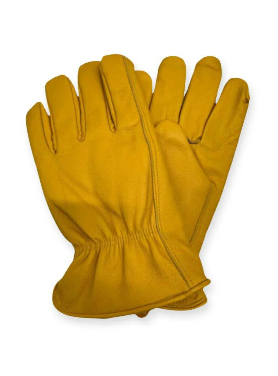 Men's Genuine Buckskin Leather Gloves