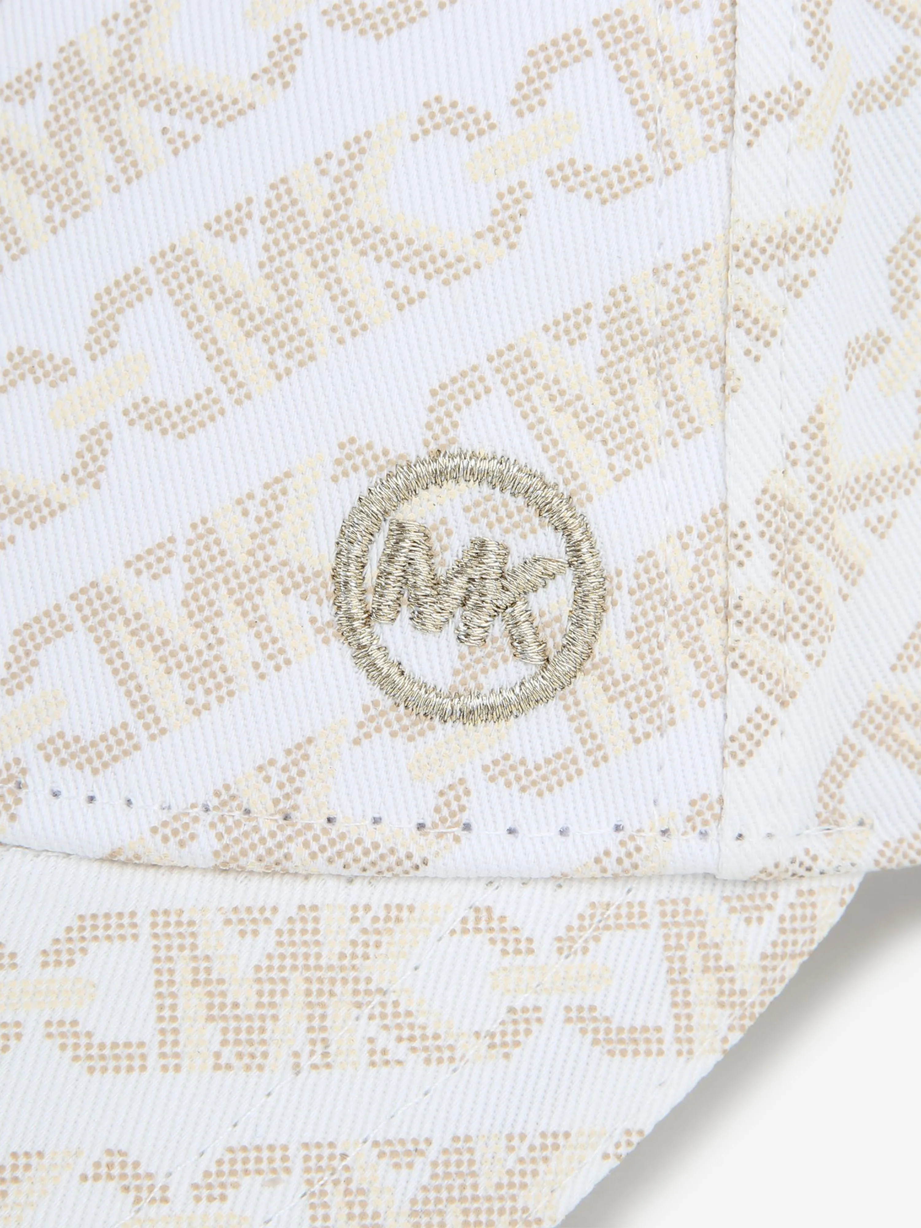 Michael Kors Girls Logo Cap in Ivory