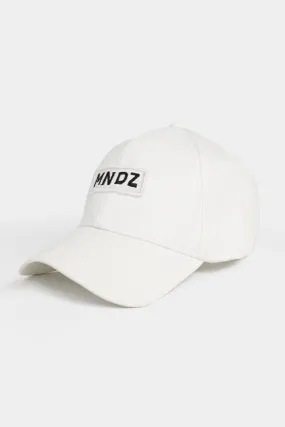 MNDZ Embroidered Cap - White