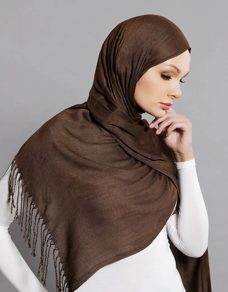 Modelle Twisted Scarves - Shades of Brown