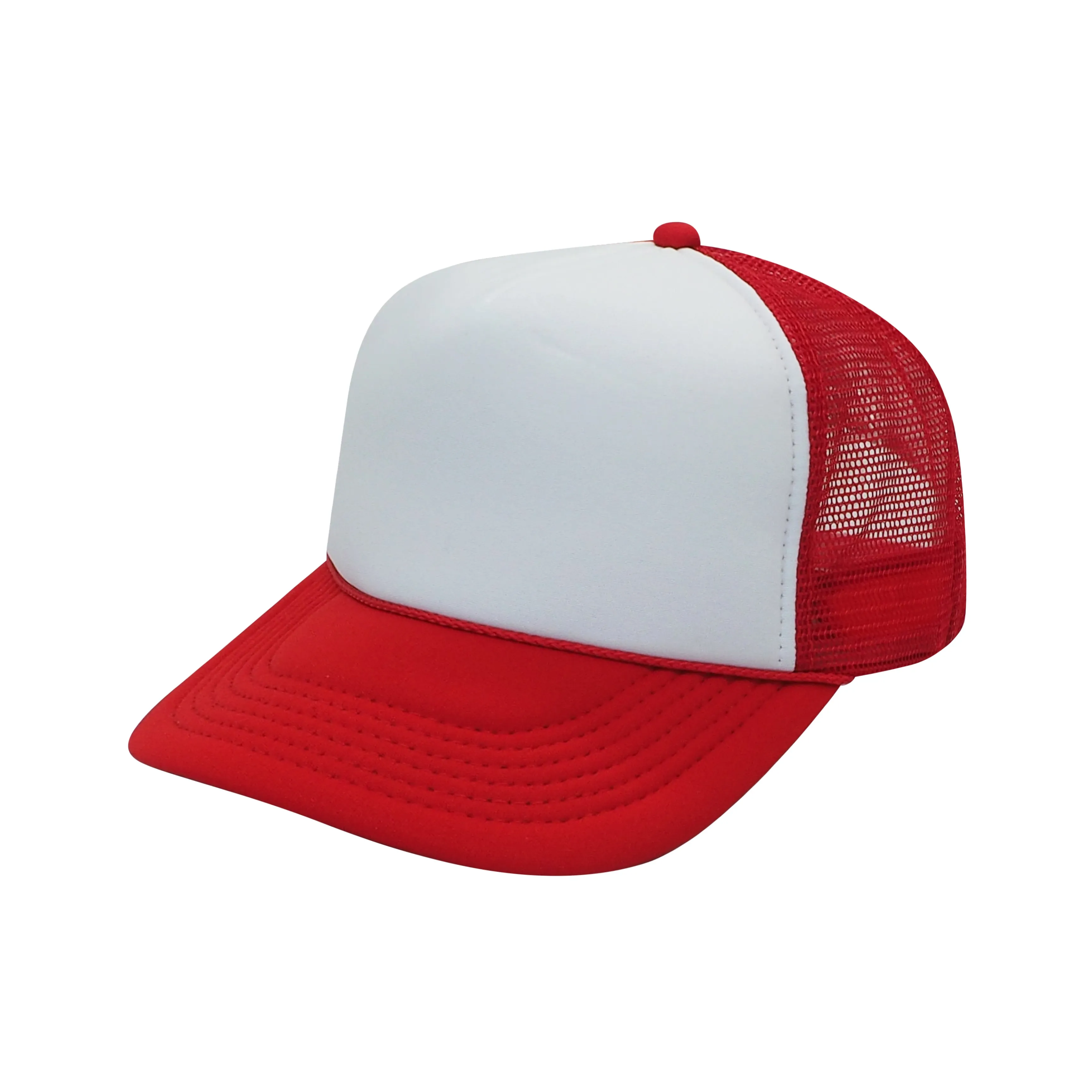 Nissun Classic Trucker Baseball Hats Caps Foam Mesh Blank Solid Two Tone Snapback