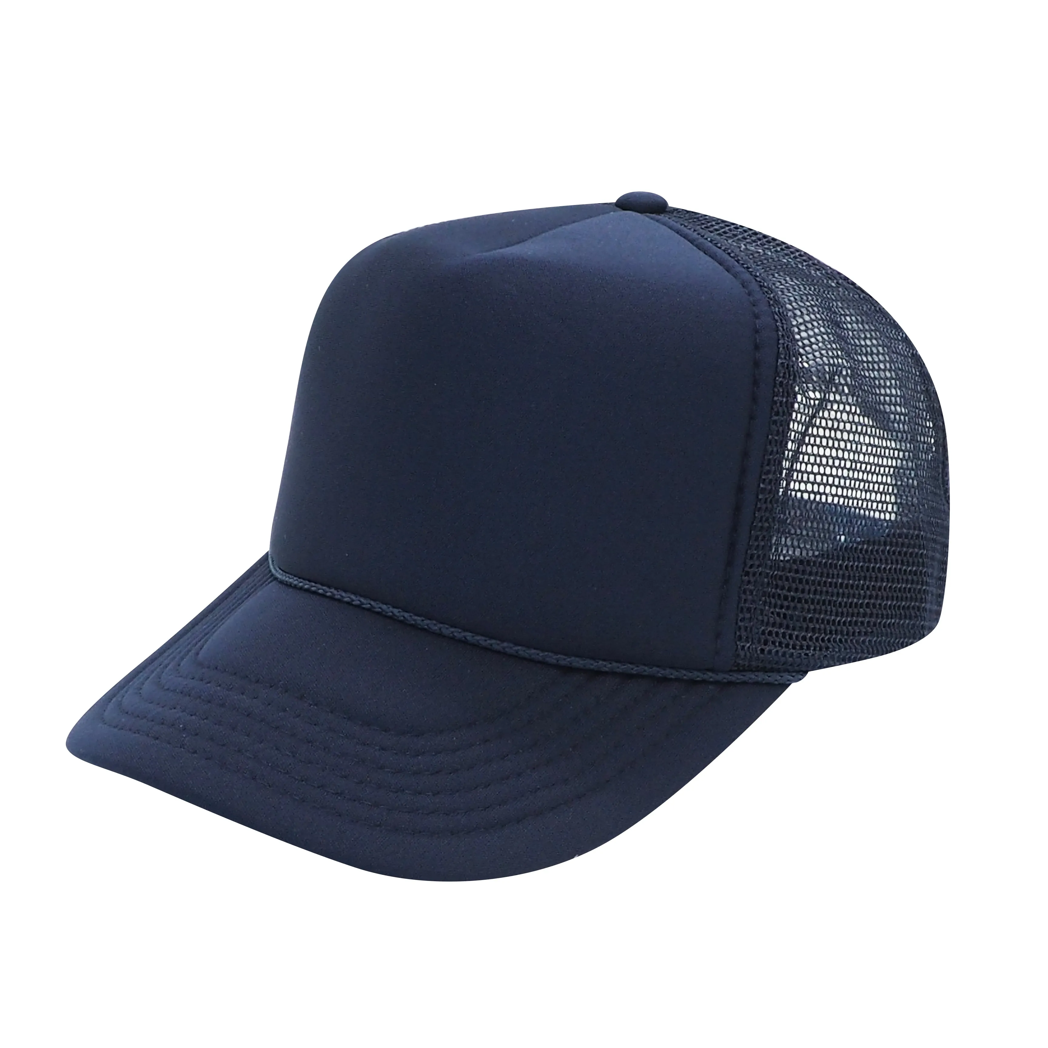 Nissun Classic Trucker Baseball Hats Caps Foam Mesh Blank Solid Two Tone Snapback