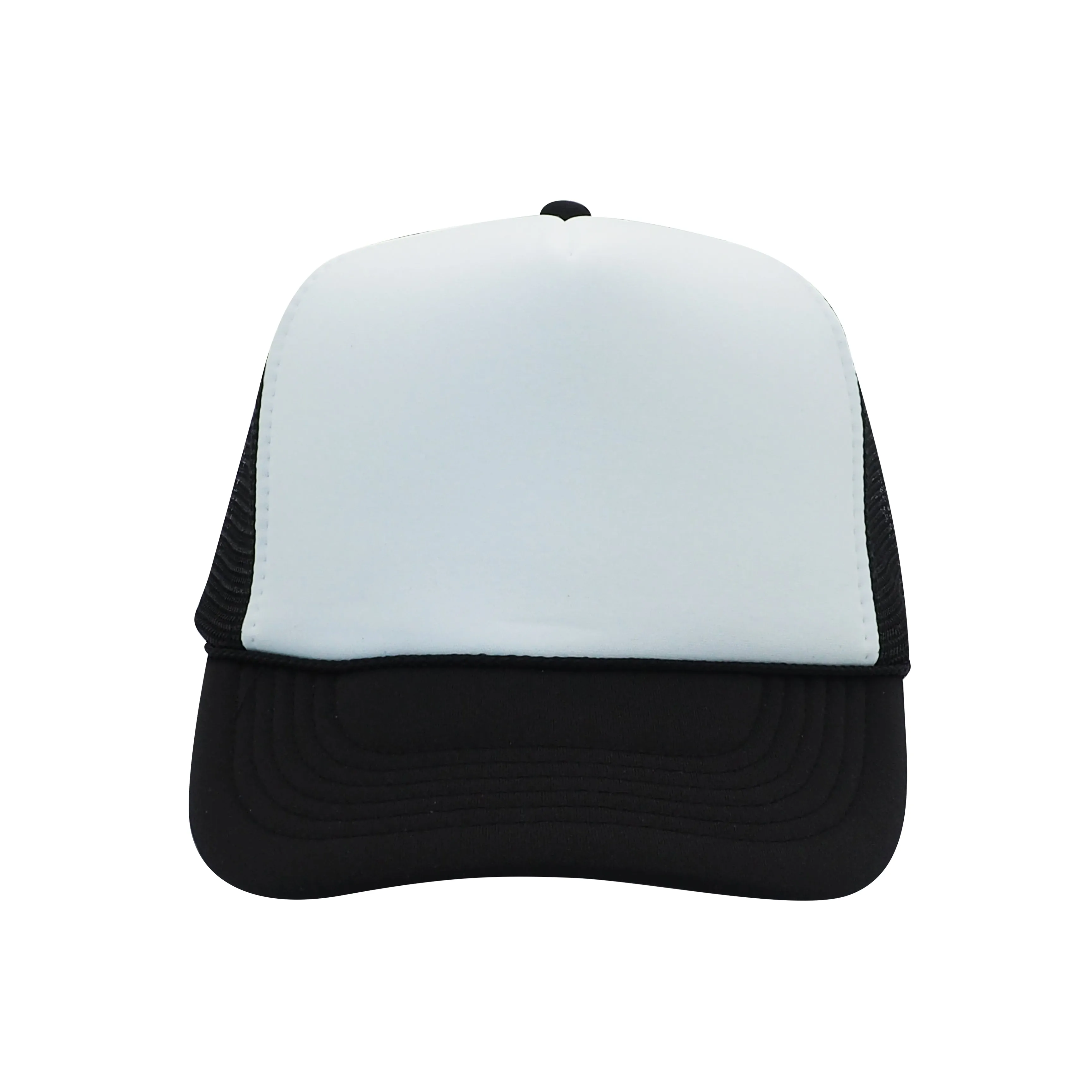 Nissun Classic Trucker Baseball Hats Caps Foam Mesh Blank Solid Two Tone Snapback