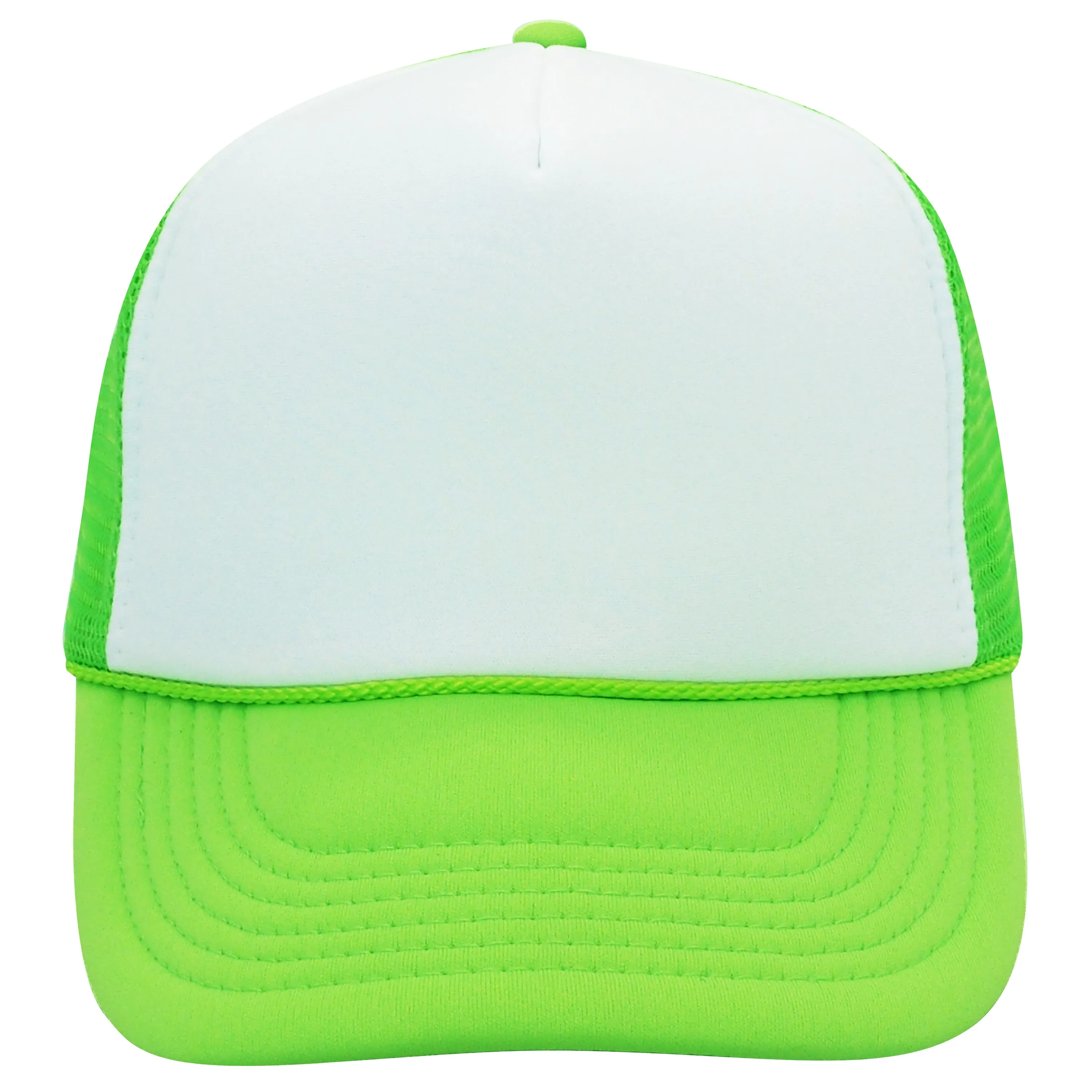 Nissun Classic Trucker Baseball Hats Caps Foam Mesh Blank Solid Two Tone Snapback