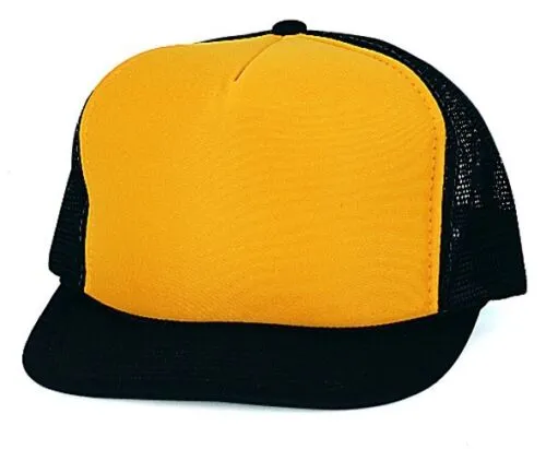 Nissun Classic Trucker Baseball Hats Caps Foam Mesh Blank Solid Two Tone Snapback