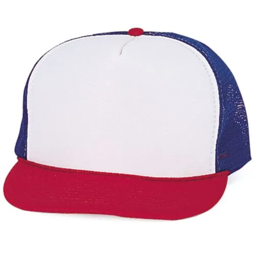 Nissun Classic Trucker Baseball Hats Caps Foam Mesh Blank Solid Two Tone Snapback