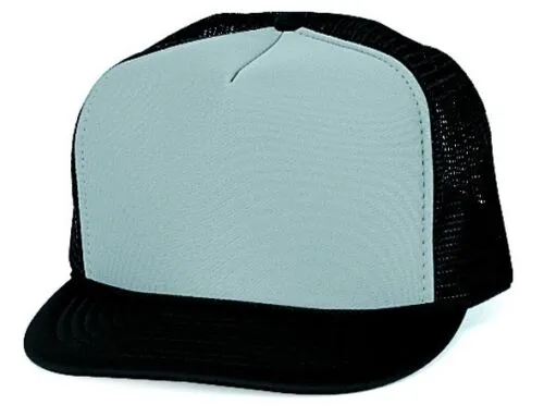 Nissun Classic Trucker Baseball Hats Caps Foam Mesh Blank Solid Two Tone Snapback