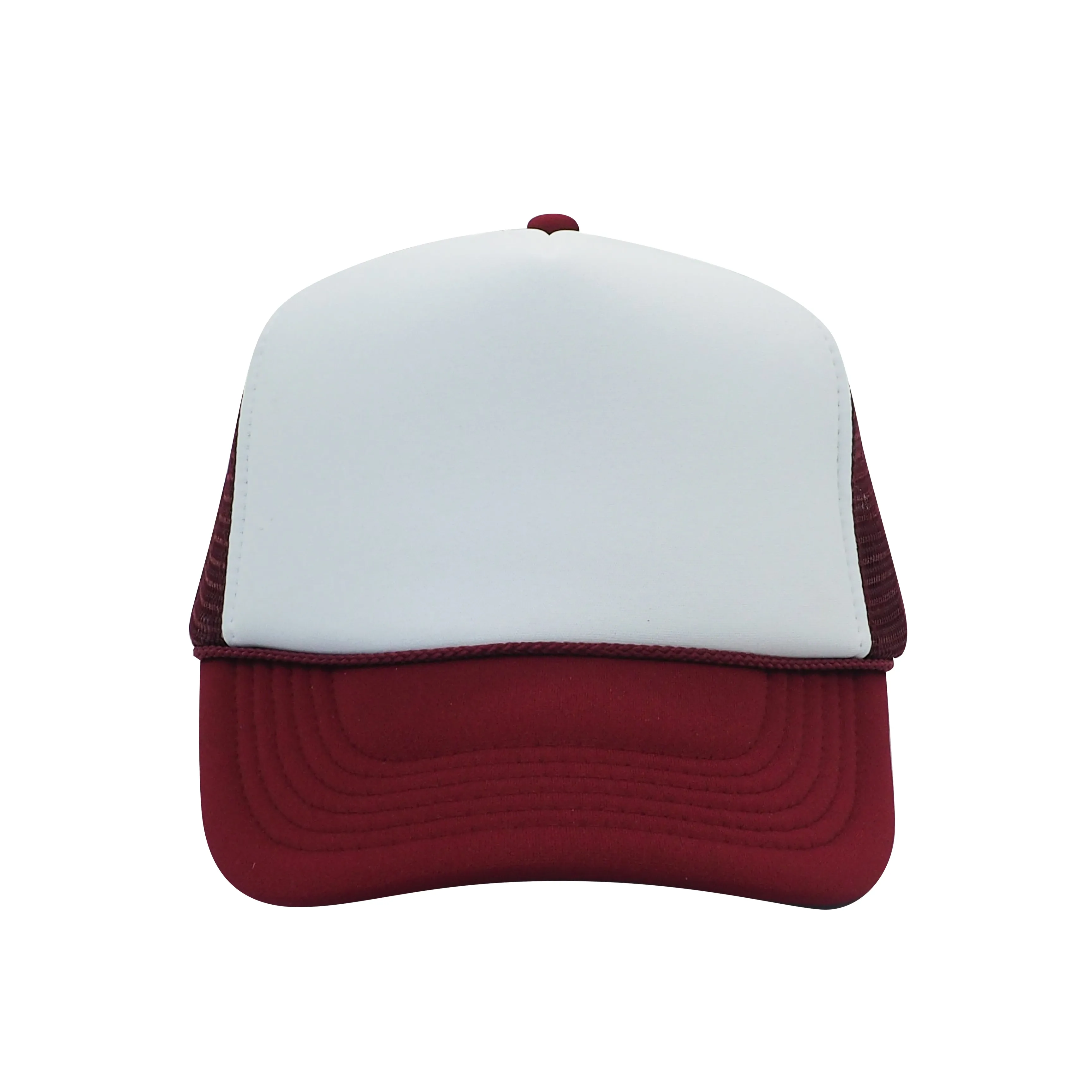 Nissun Classic Trucker Baseball Hats Caps Foam Mesh Blank Solid Two Tone Snapback