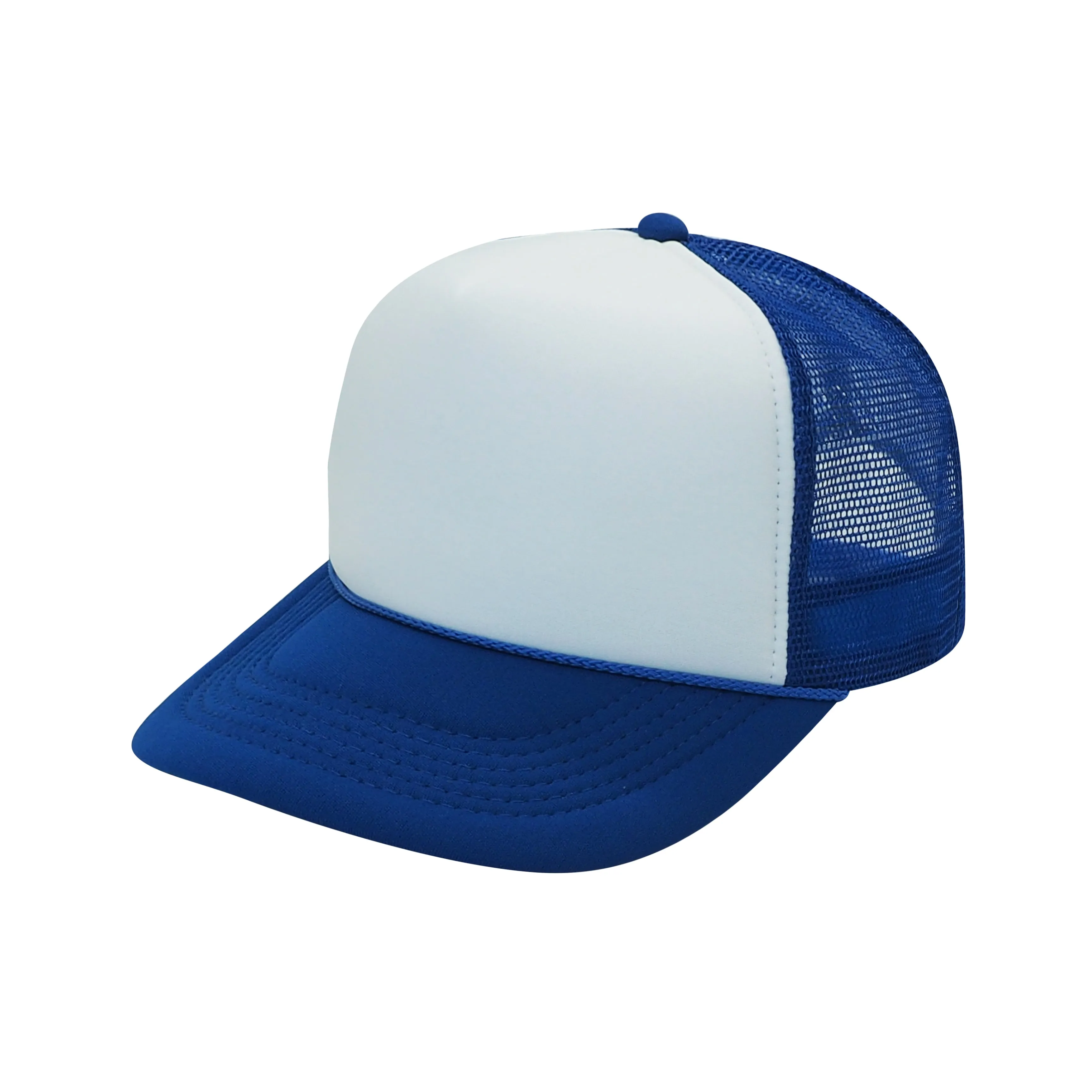 Nissun Classic Trucker Baseball Hats Caps Foam Mesh Blank Solid Two Tone Snapback