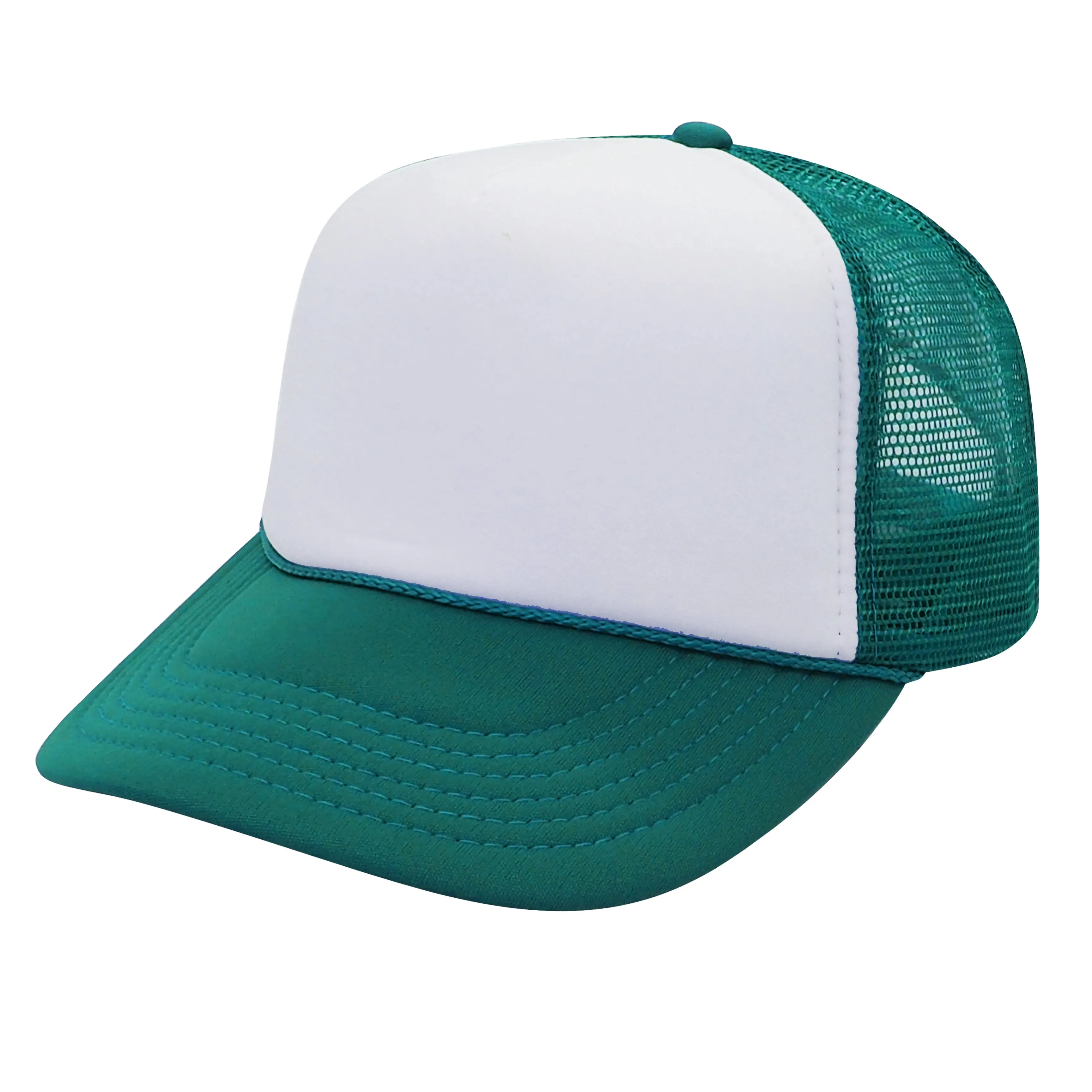 Nissun Classic Trucker Baseball Hats Caps Foam Mesh Blank Solid Two Tone Snapback