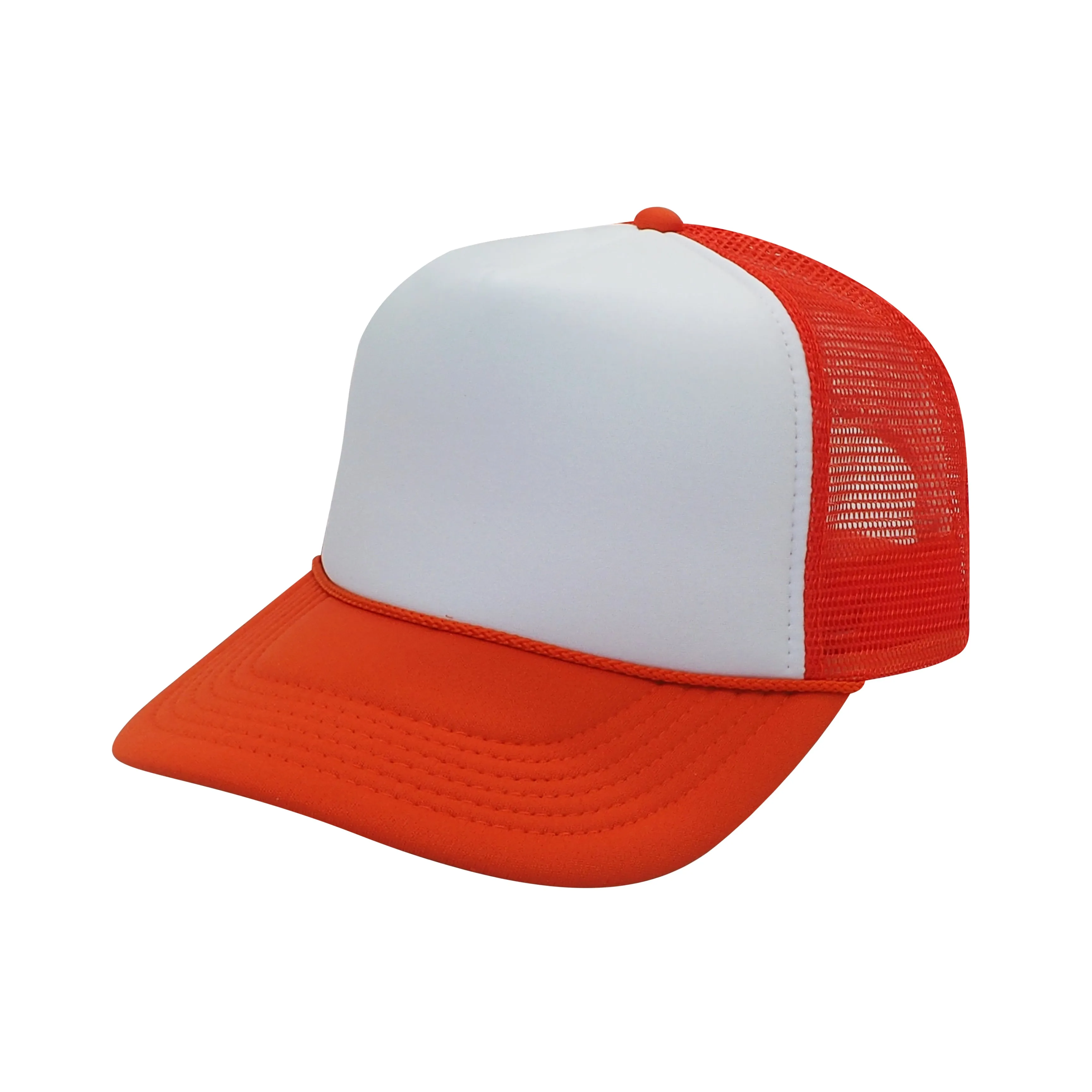 Nissun Classic Trucker Baseball Hats Caps Foam Mesh Blank Solid Two Tone Snapback