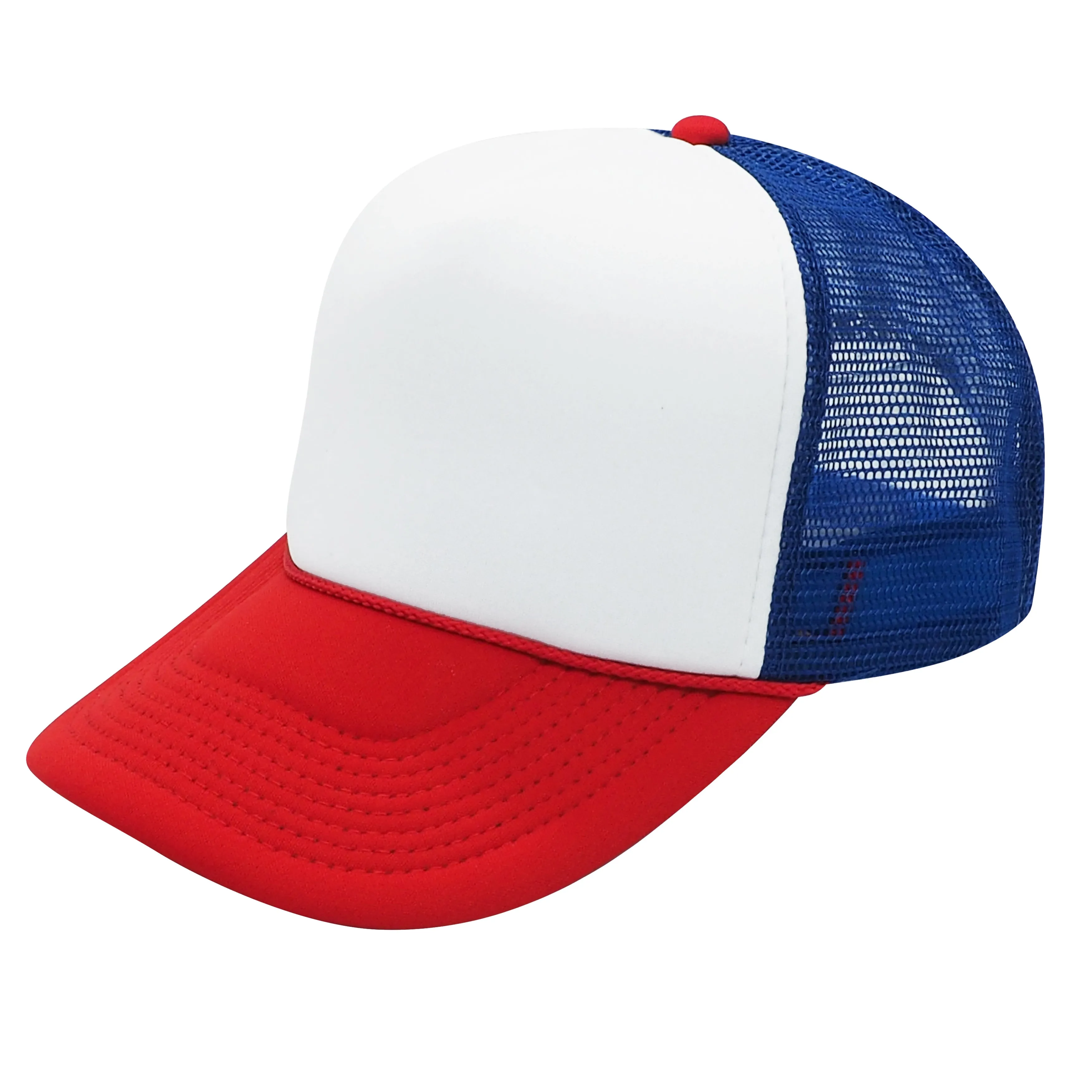 Nissun Classic Trucker Baseball Hats Caps Foam Mesh Blank Solid Two Tone Snapback