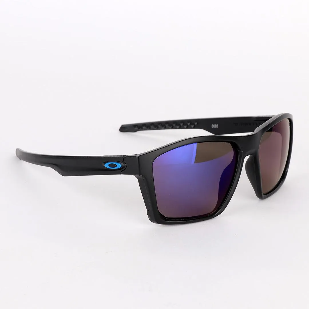 Oakley Luxury Black And Blue Lens Sunglasses