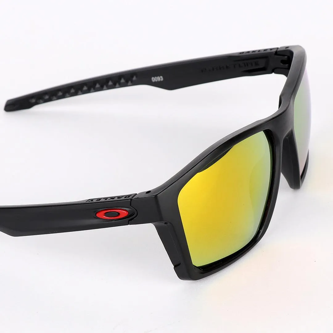 Oakley Luxury Black And Gold Lens Sunglasses