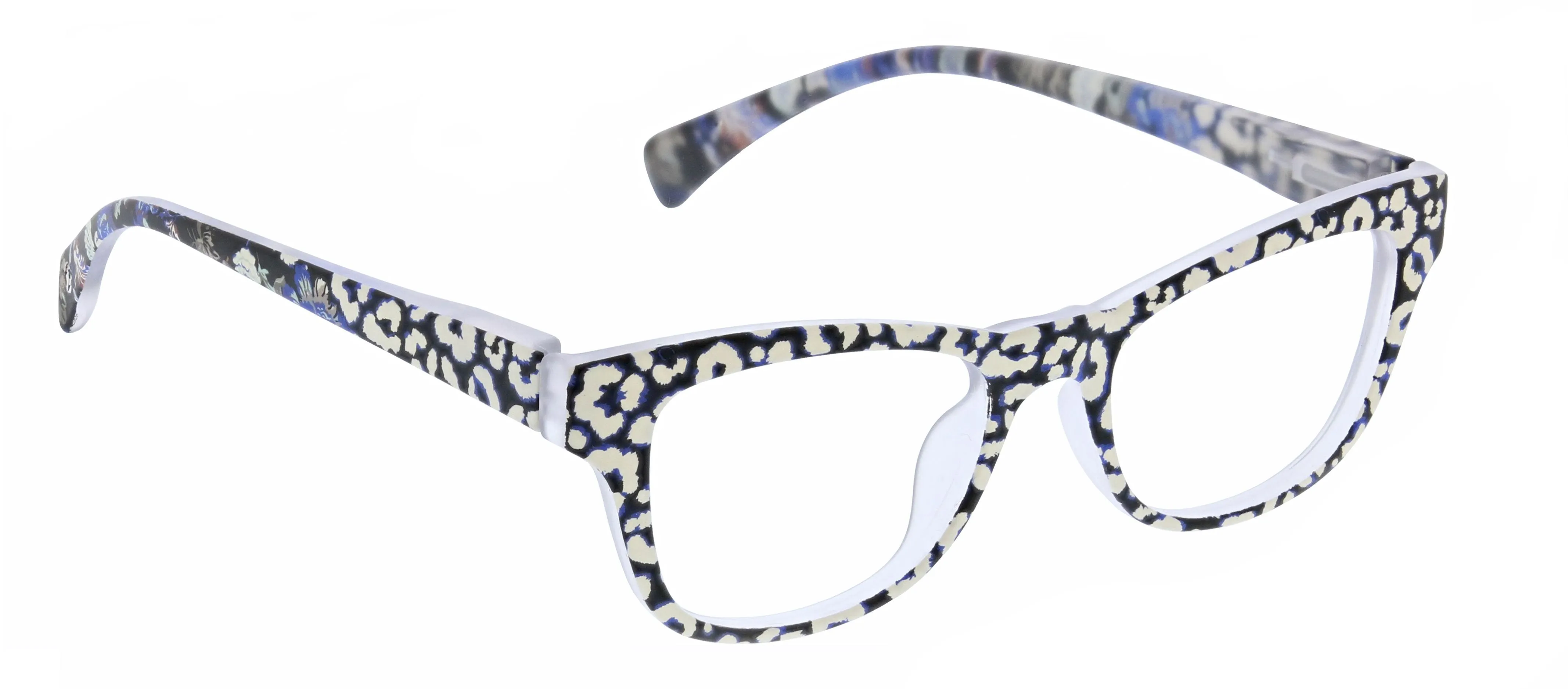 Peepers - Orchid Island Blue Light Reading Glasses, White & Leopard