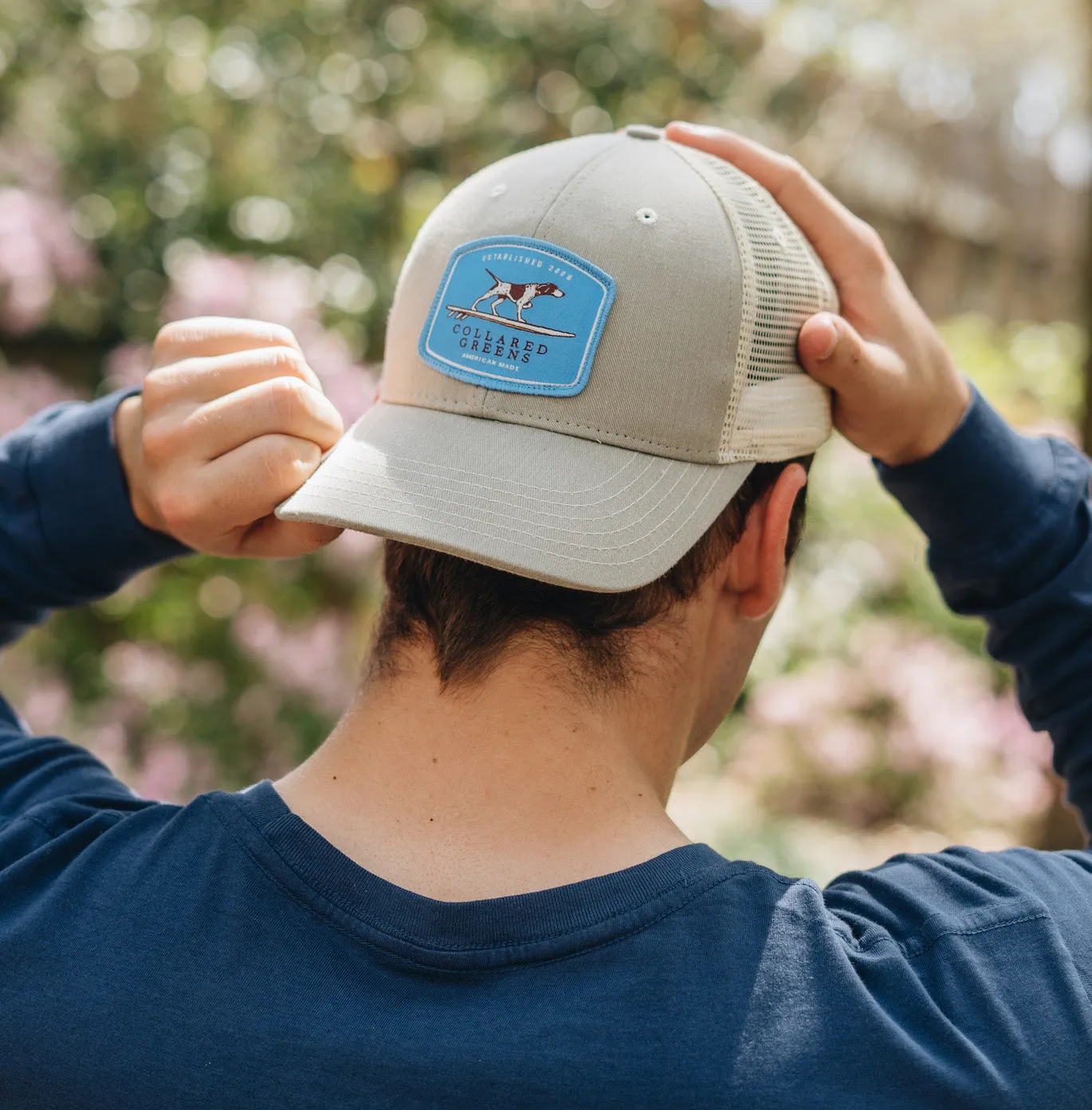 Pointer Surfer: Badged Trucker Cap - Cattail