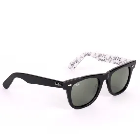 Ray-Ban All Black Wayfarer Black Signature Scripted Sunglasses