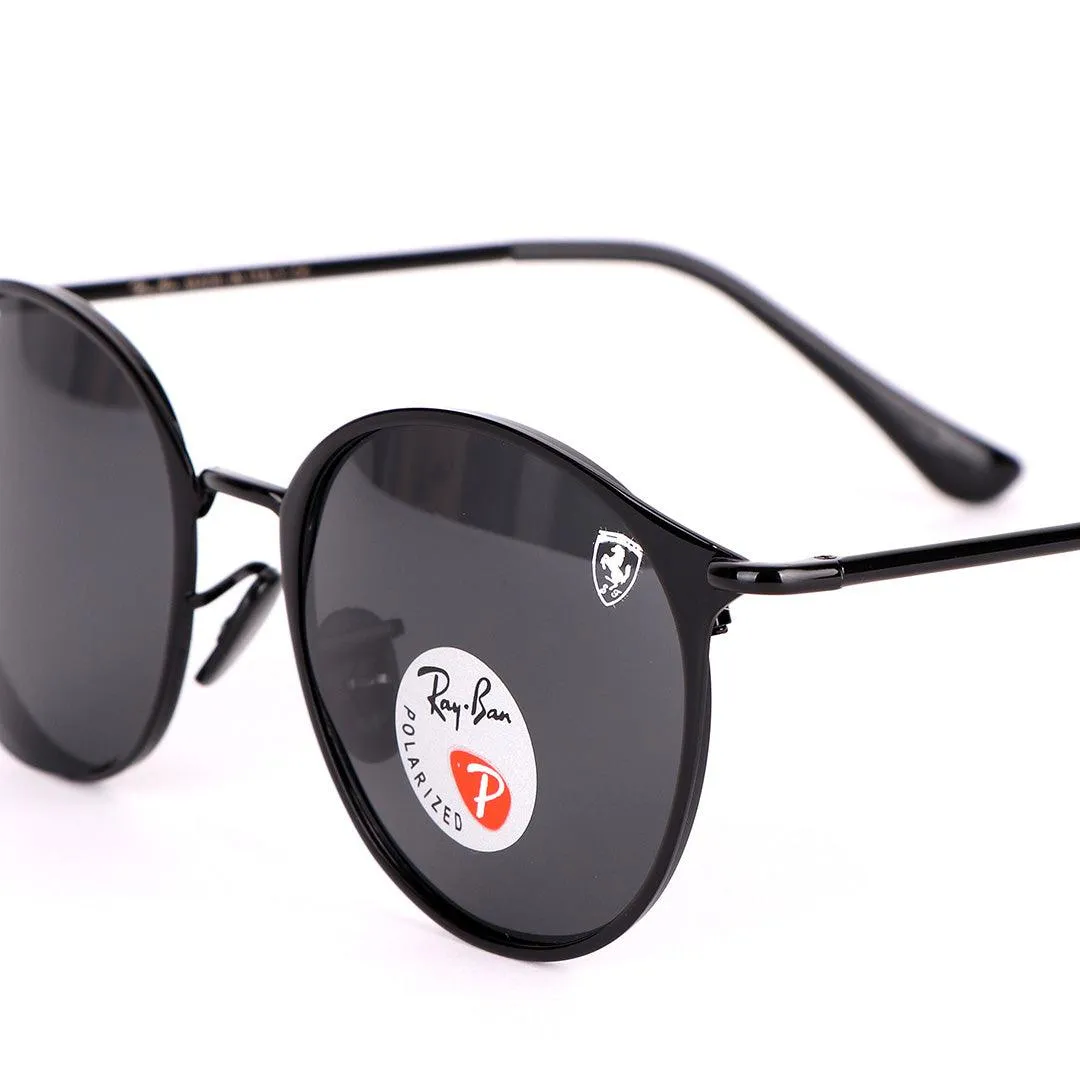 Ray-Ban Ferrari Designed All Black  Metal Polarized Lens Sunglasses