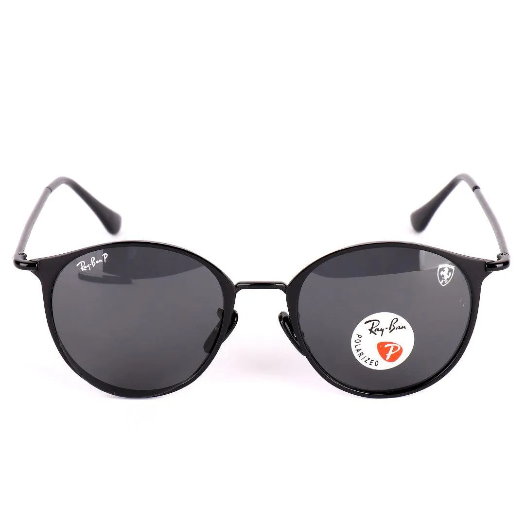 Ray-Ban Ferrari Designed All Black  Metal Polarized Lens Sunglasses