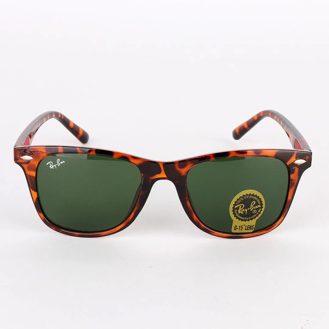 Ray-Ban Uv Protection Brown and Red Logo Sunglasses