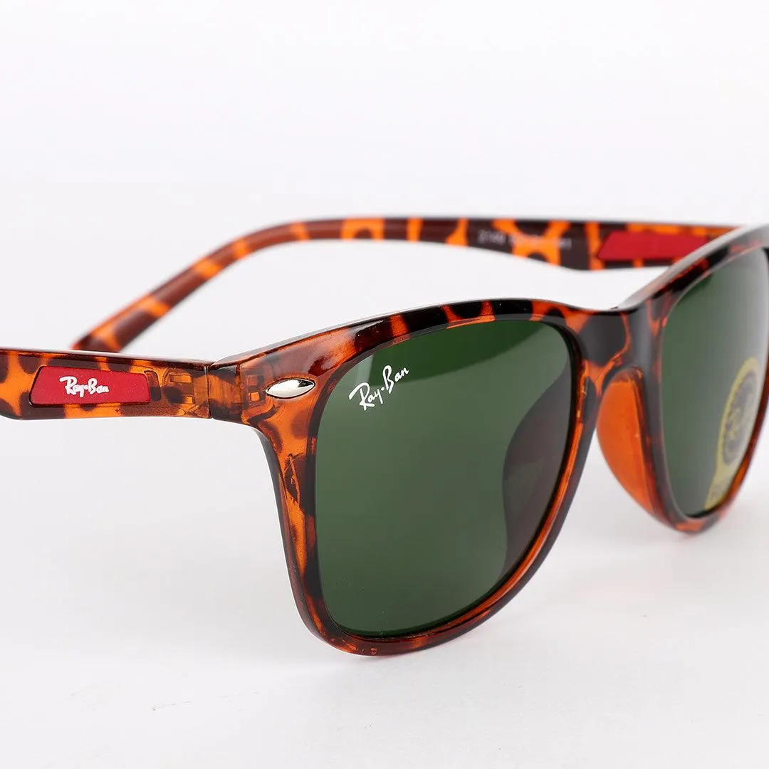 Ray-Ban Uv Protection Brown and Red Logo Sunglasses