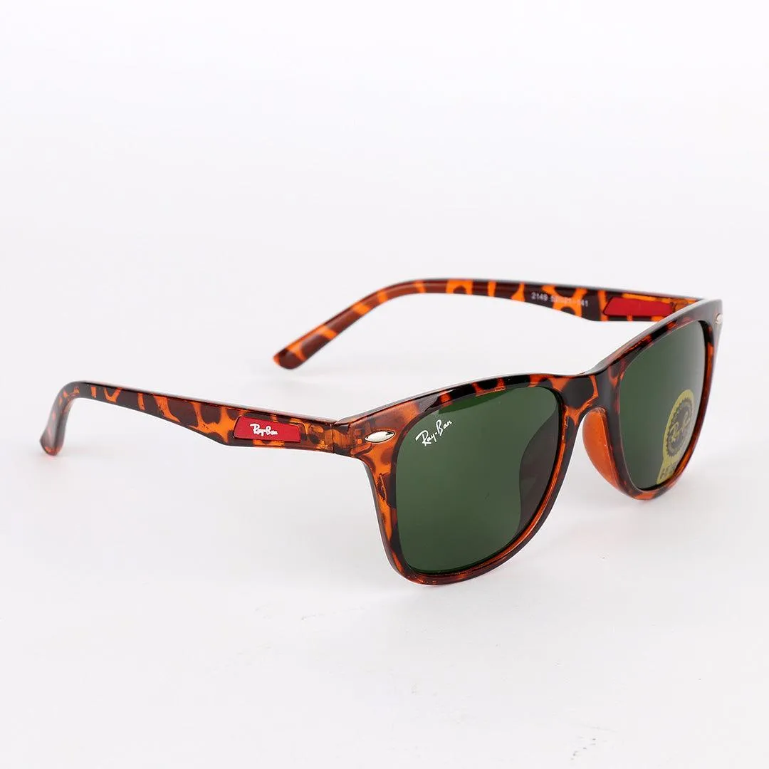 Ray-Ban Uv Protection Brown and Red Logo Sunglasses