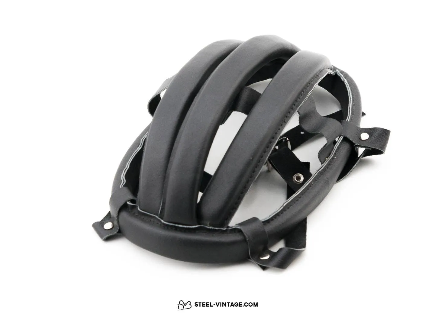 Retro Leather Padded Cycling Helmet